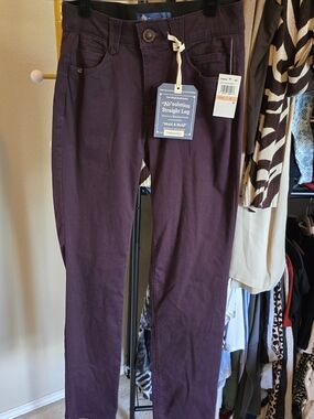 Democracy Plum Straight Leg Pants Size 2